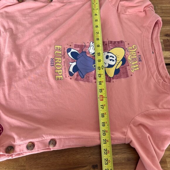 Disney Cruise Line THE DREAM OF EUROPE 2023 Minnie Mouse Tunic Sweatshirt LARGE - Picture 6 of 12